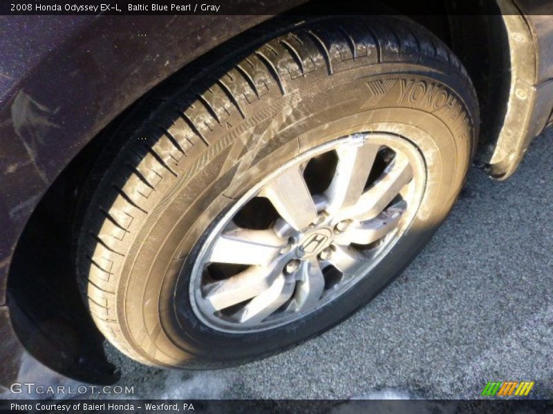 Baltic Blue Pearl / Gray 2008 Honda Odyssey EX-L
