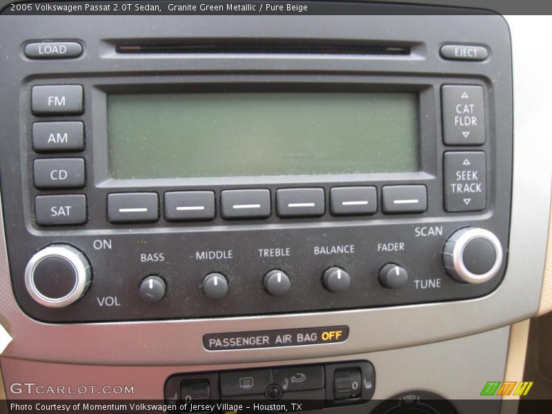 Granite Green Metallic / Pure Beige 2006 Volkswagen Passat 2.0T Sedan