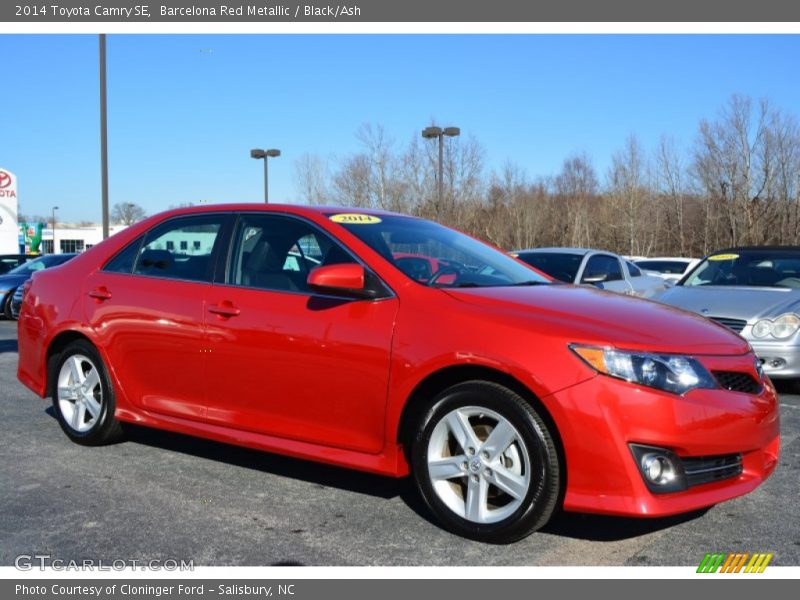 Barcelona Red Metallic / Black/Ash 2014 Toyota Camry SE