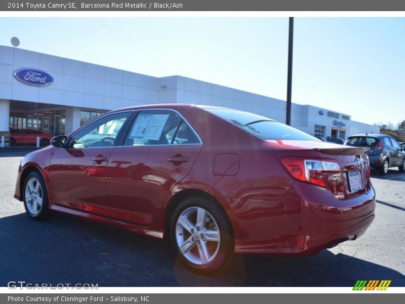 Barcelona Red Metallic / Black/Ash 2014 Toyota Camry SE