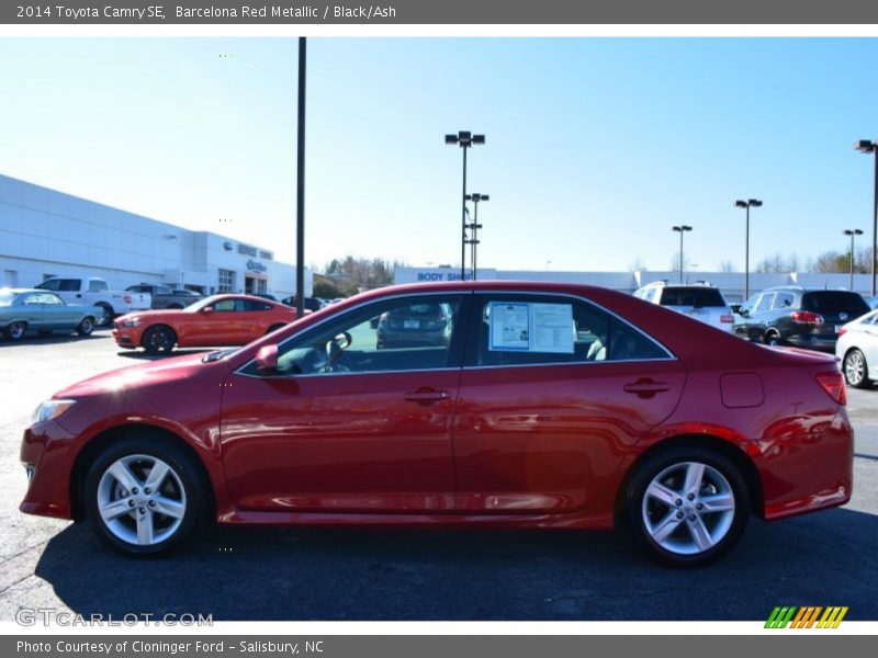 Barcelona Red Metallic / Black/Ash 2014 Toyota Camry SE