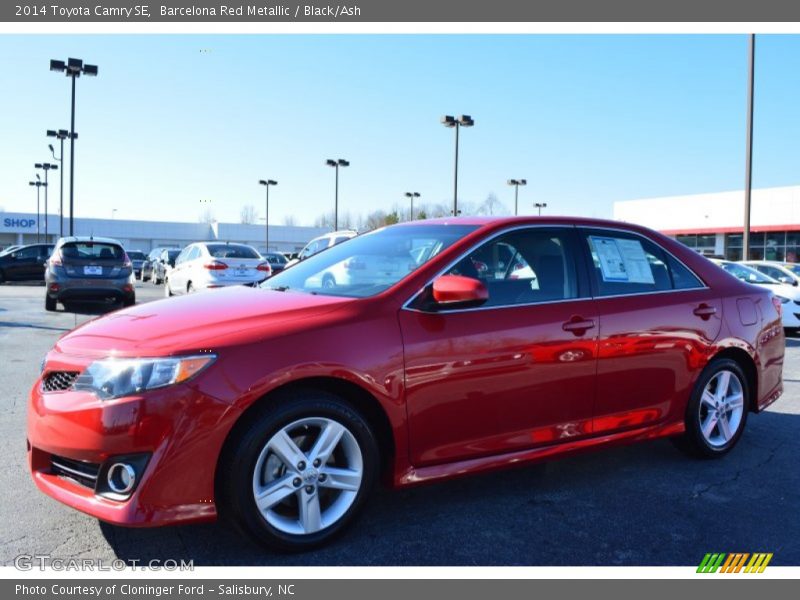 Barcelona Red Metallic / Black/Ash 2014 Toyota Camry SE
