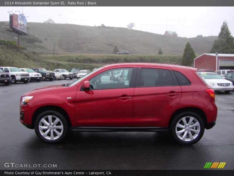 Rally Red / Black 2014 Mitsubishi Outlander Sport ES