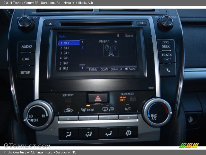 Barcelona Red Metallic / Black/Ash 2014 Toyota Camry SE