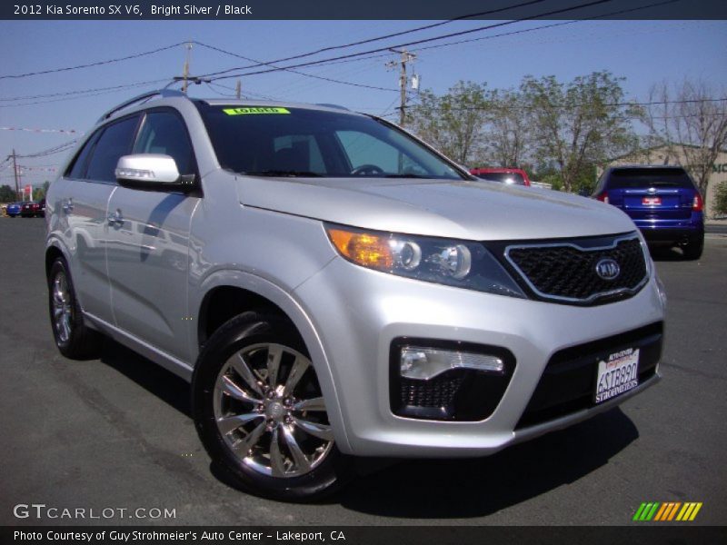 Bright Silver / Black 2012 Kia Sorento SX V6