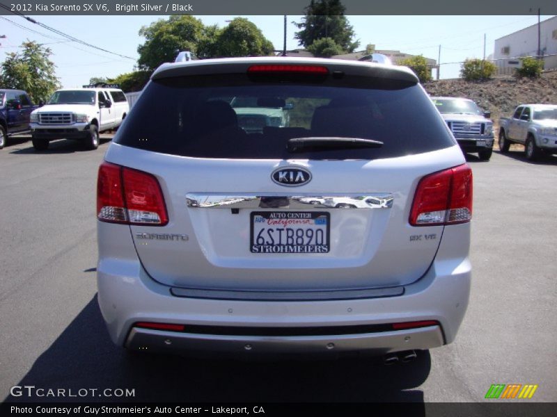 Bright Silver / Black 2012 Kia Sorento SX V6