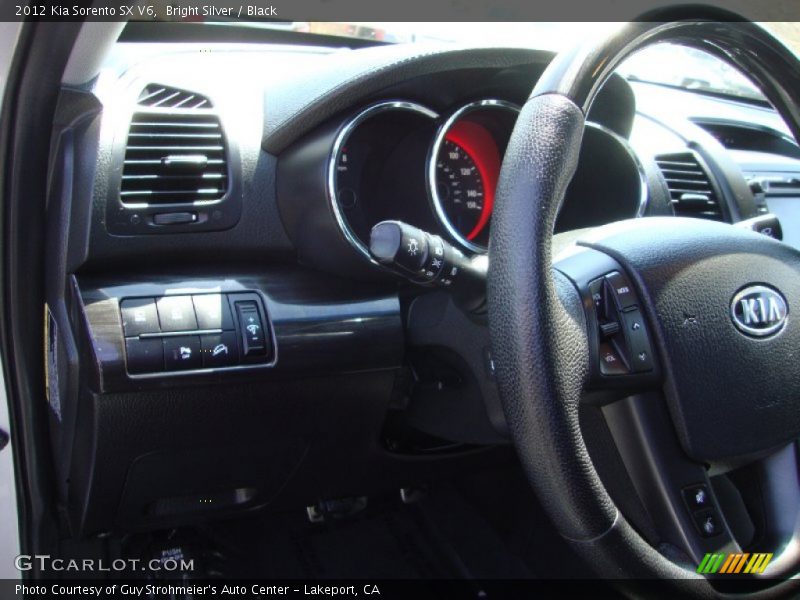 Bright Silver / Black 2012 Kia Sorento SX V6