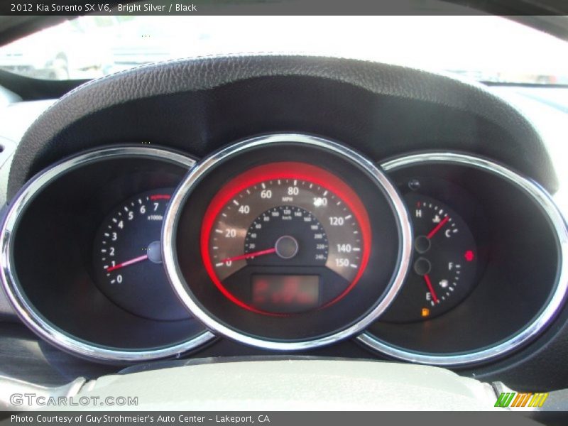 Bright Silver / Black 2012 Kia Sorento SX V6