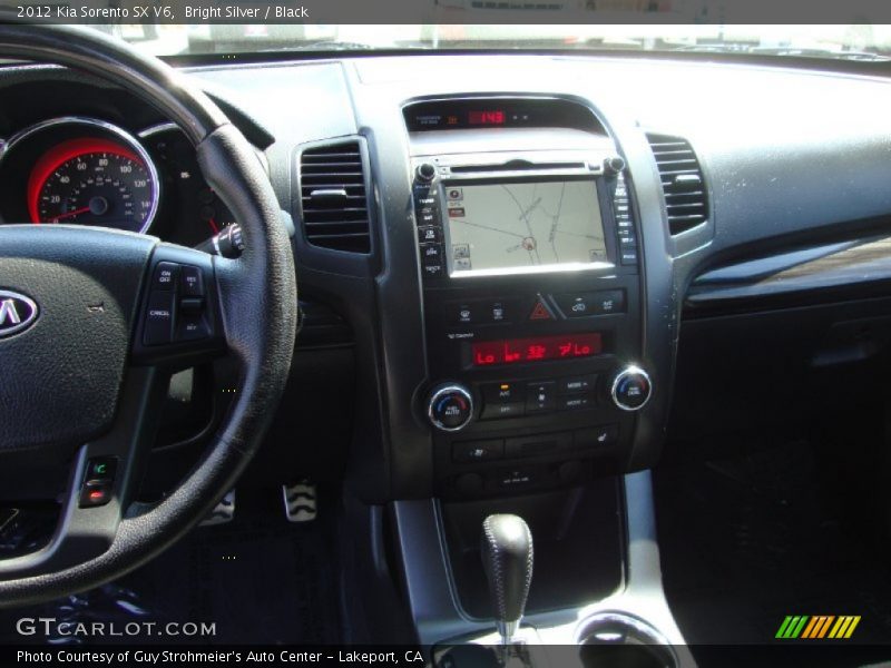 Bright Silver / Black 2012 Kia Sorento SX V6
