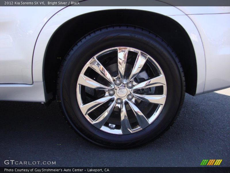 Bright Silver / Black 2012 Kia Sorento SX V6