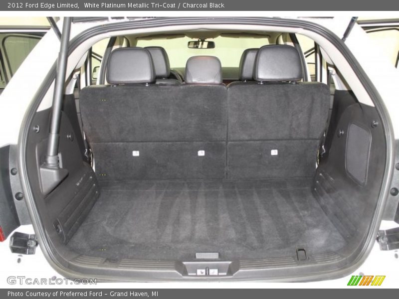 White Platinum Metallic Tri-Coat / Charcoal Black 2012 Ford Edge Limited