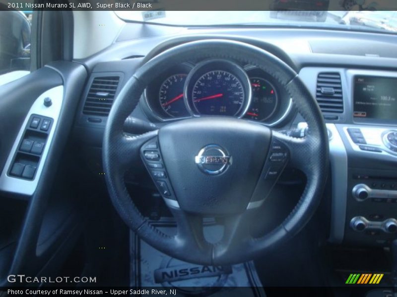 Super Black / Black 2011 Nissan Murano SL AWD