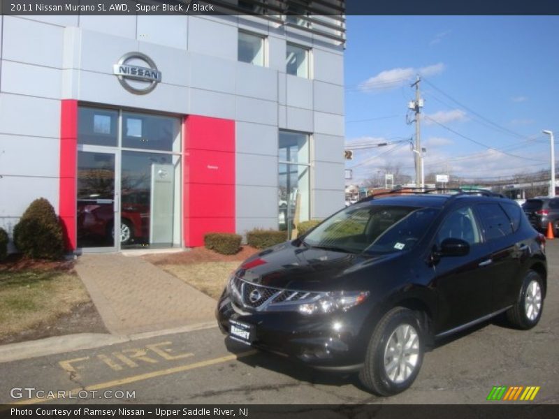 Super Black / Black 2011 Nissan Murano SL AWD