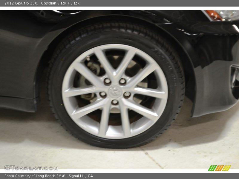 Obsidian Black / Black 2012 Lexus IS 250