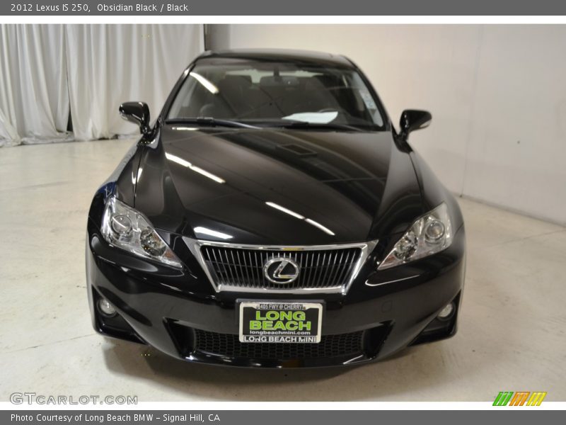 Obsidian Black / Black 2012 Lexus IS 250