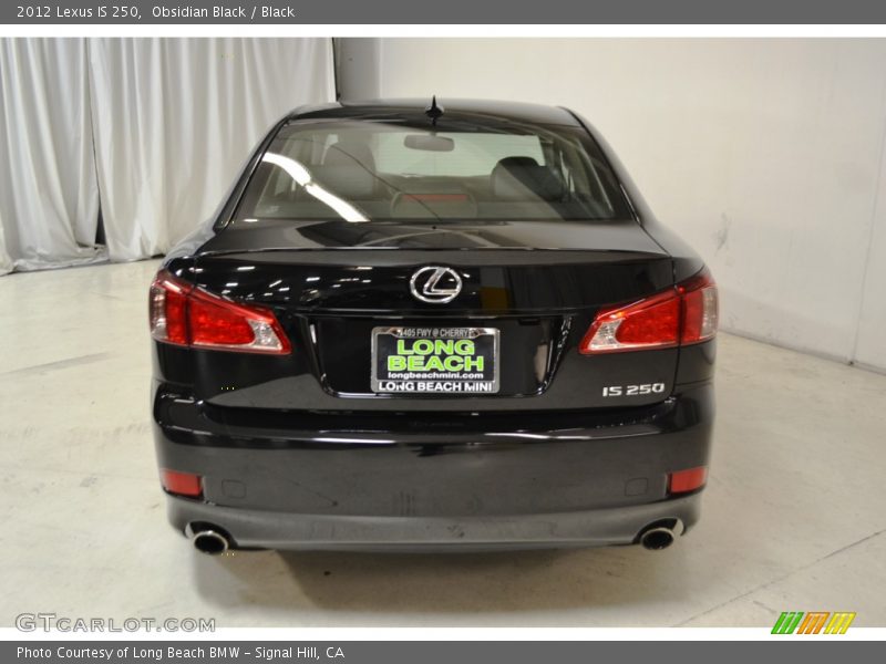 Obsidian Black / Black 2012 Lexus IS 250