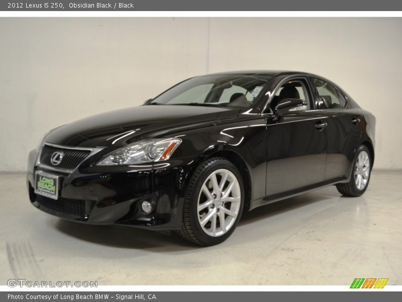 Obsidian Black / Black 2012 Lexus IS 250