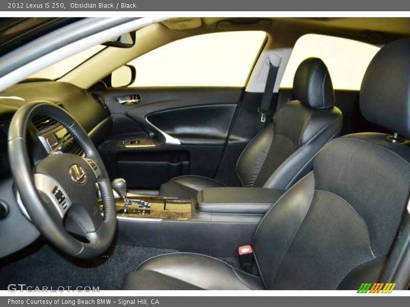 Obsidian Black / Black 2012 Lexus IS 250
