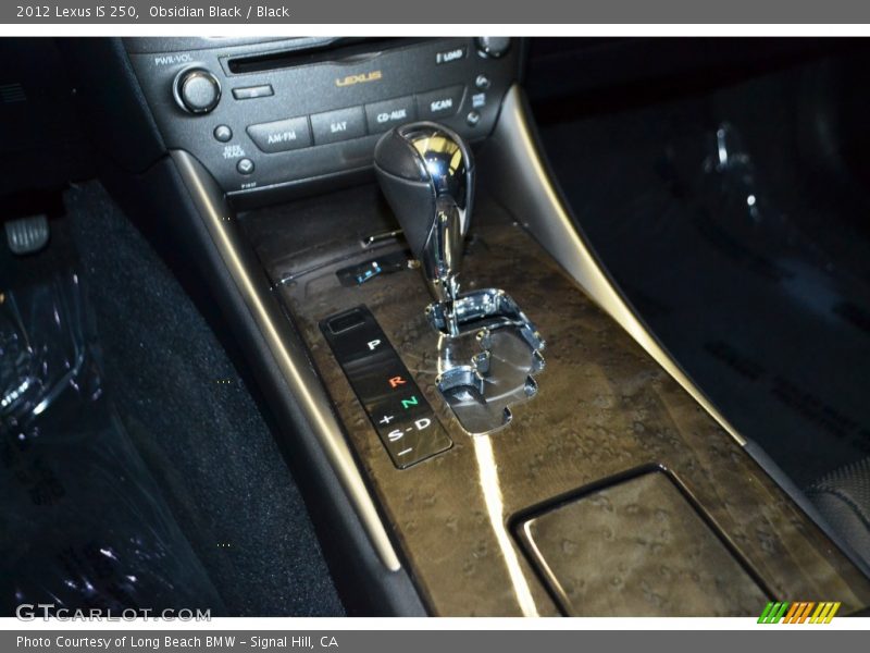 Obsidian Black / Black 2012 Lexus IS 250