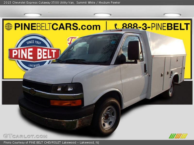 Summit White / Medium Pewter 2015 Chevrolet Express Cutaway 3500 Utility Van