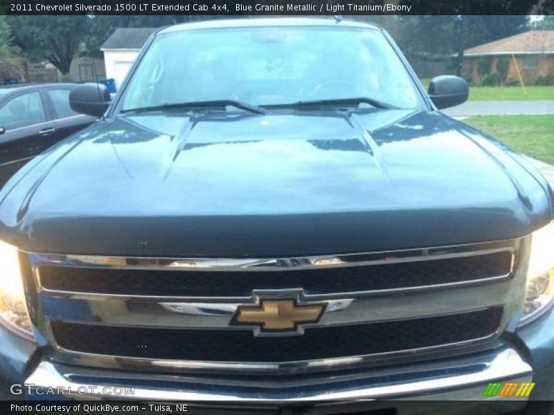 Blue Granite Metallic / Light Titanium/Ebony 2011 Chevrolet Silverado 1500 LT Extended Cab 4x4