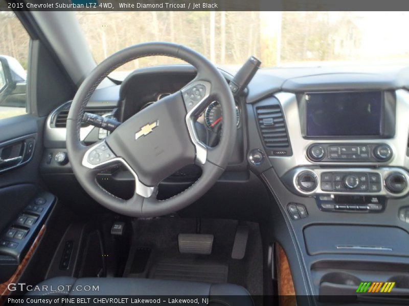 White Diamond Tricoat / Jet Black 2015 Chevrolet Suburban LTZ 4WD