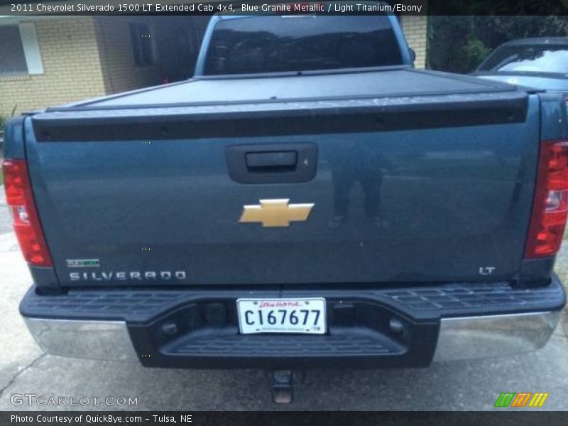 Blue Granite Metallic / Light Titanium/Ebony 2011 Chevrolet Silverado 1500 LT Extended Cab 4x4