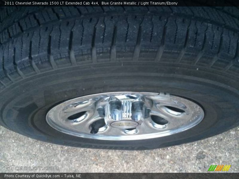 Blue Granite Metallic / Light Titanium/Ebony 2011 Chevrolet Silverado 1500 LT Extended Cab 4x4