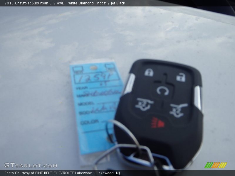 White Diamond Tricoat / Jet Black 2015 Chevrolet Suburban LTZ 4WD