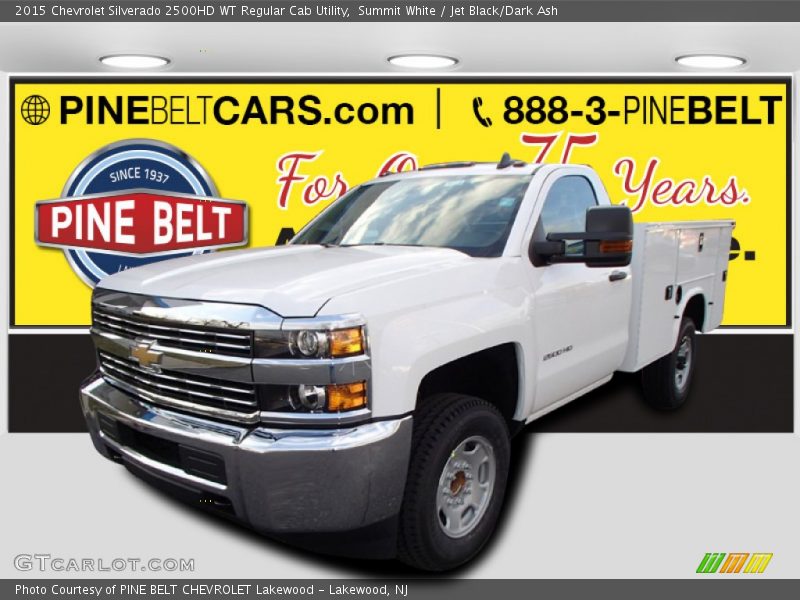 Summit White / Jet Black/Dark Ash 2015 Chevrolet Silverado 2500HD WT Regular Cab Utility