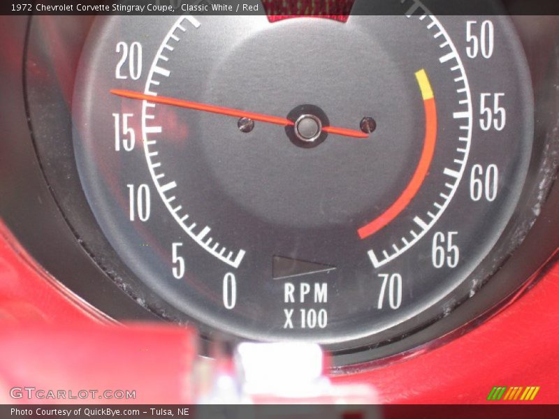 Classic White / Red 1972 Chevrolet Corvette Stingray Coupe