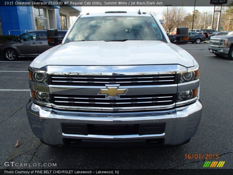 Summit White / Jet Black/Dark Ash 2015 Chevrolet Silverado 2500HD WT Regular Cab Utility