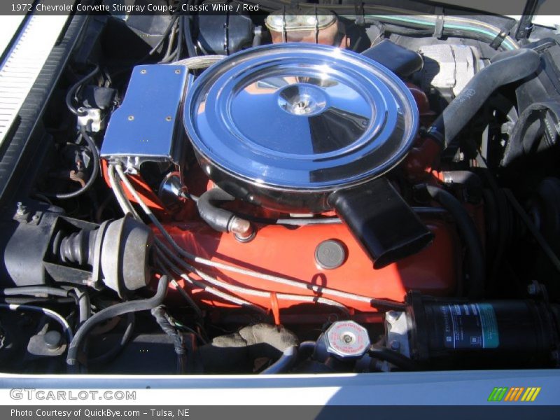 Classic White / Red 1972 Chevrolet Corvette Stingray Coupe
