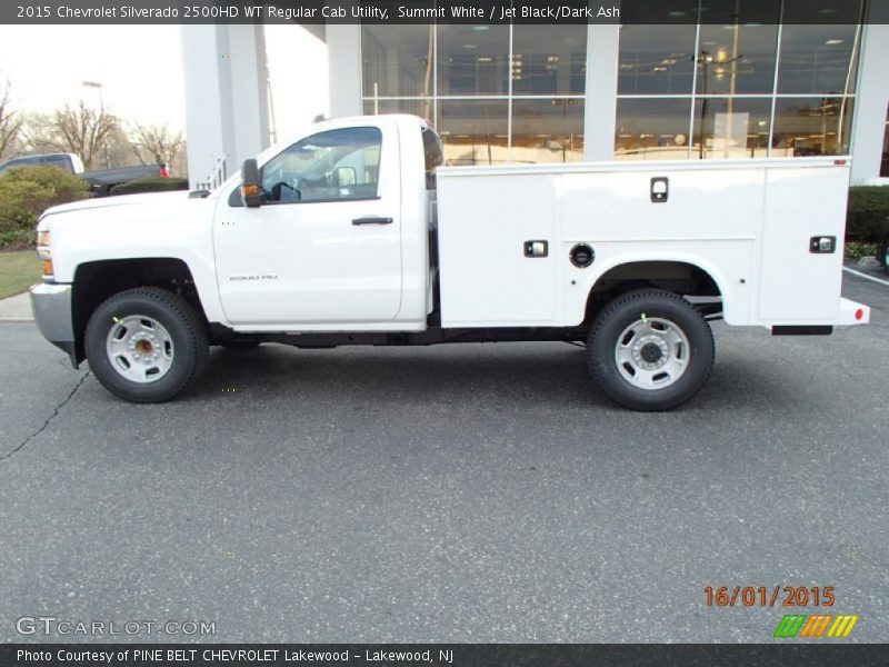 Summit White / Jet Black/Dark Ash 2015 Chevrolet Silverado 2500HD WT Regular Cab Utility