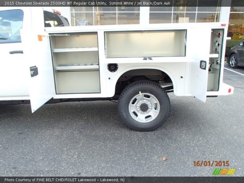 Summit White / Jet Black/Dark Ash 2015 Chevrolet Silverado 2500HD WT Regular Cab Utility