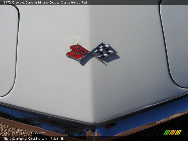 Classic White / Red 1972 Chevrolet Corvette Stingray Coupe