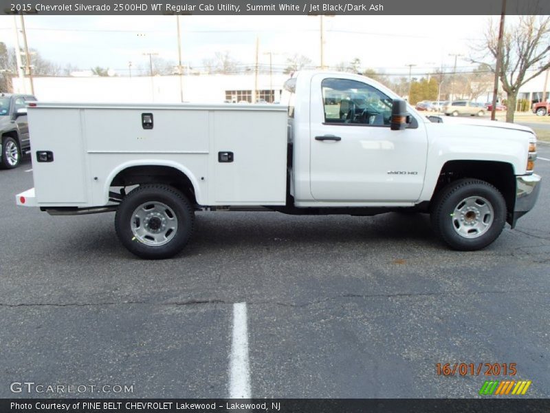 Summit White / Jet Black/Dark Ash 2015 Chevrolet Silverado 2500HD WT Regular Cab Utility