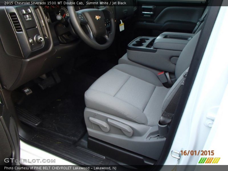 Summit White / Jet Black 2015 Chevrolet Silverado 1500 WT Double Cab