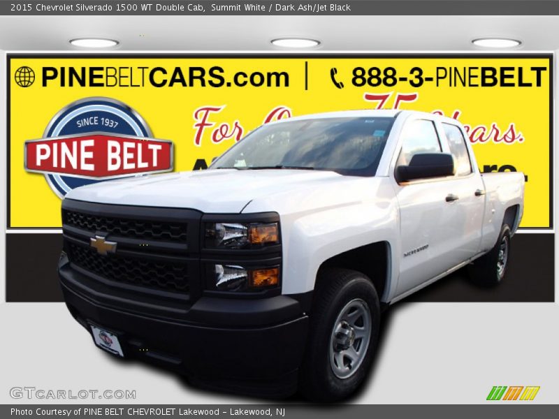 Summit White / Dark Ash/Jet Black 2015 Chevrolet Silverado 1500 WT Double Cab