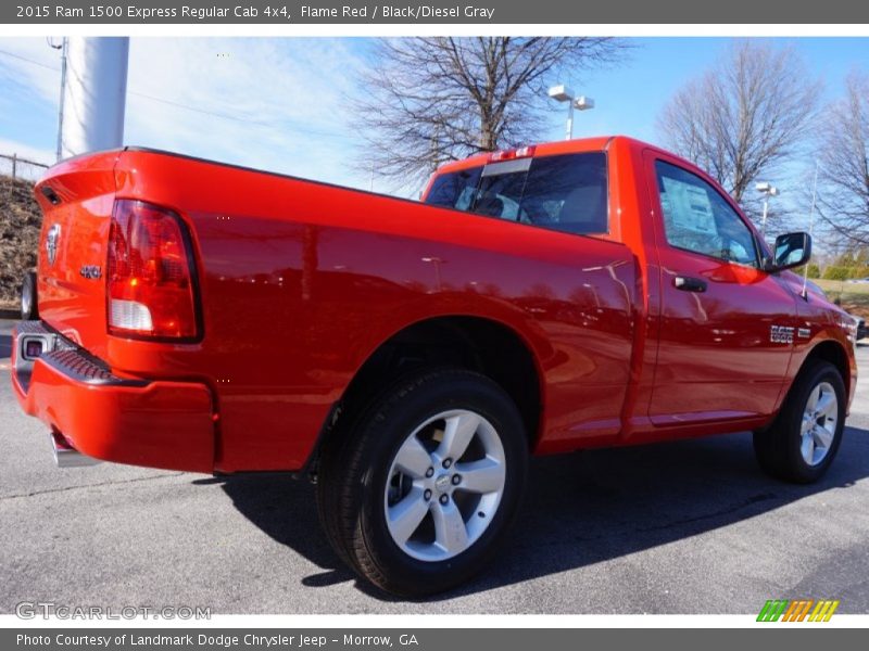 Flame Red / Black/Diesel Gray 2015 Ram 1500 Express Regular Cab 4x4