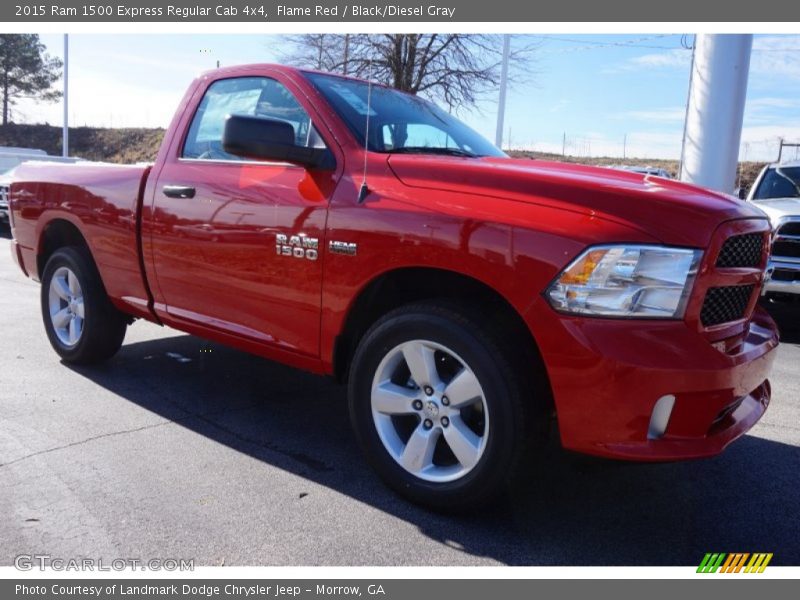 Flame Red / Black/Diesel Gray 2015 Ram 1500 Express Regular Cab 4x4