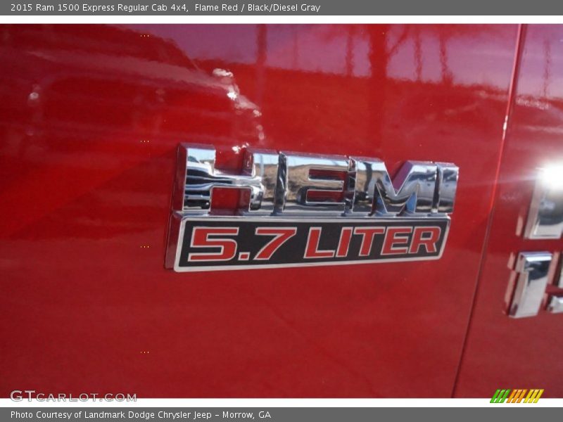 Flame Red / Black/Diesel Gray 2015 Ram 1500 Express Regular Cab 4x4