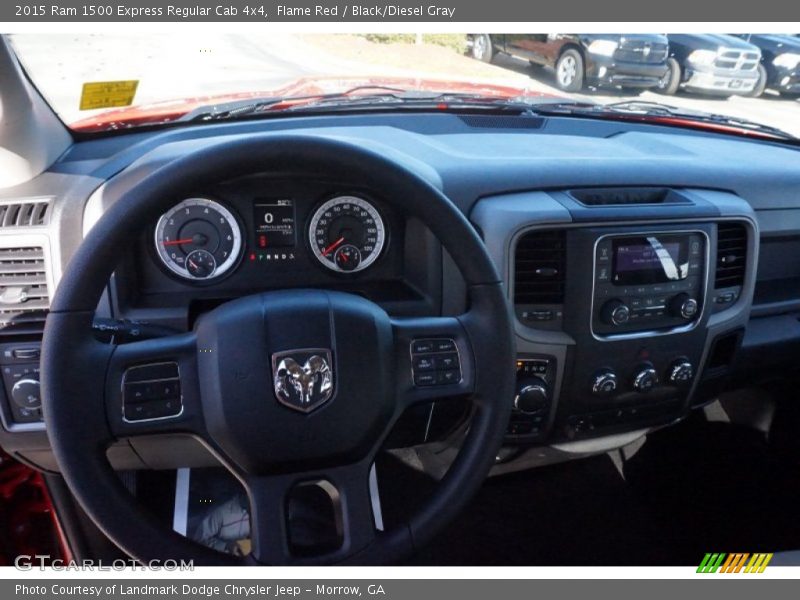 Flame Red / Black/Diesel Gray 2015 Ram 1500 Express Regular Cab 4x4