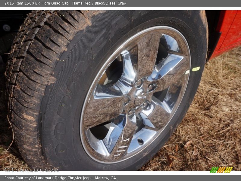 Flame Red / Black/Diesel Gray 2015 Ram 1500 Big Horn Quad Cab