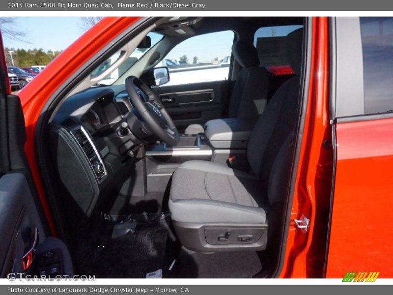 Flame Red / Black/Diesel Gray 2015 Ram 1500 Big Horn Quad Cab