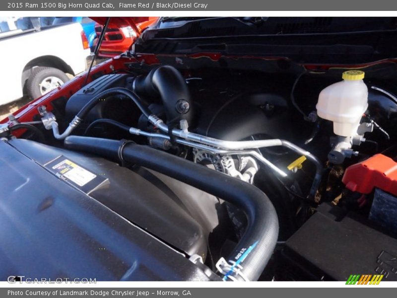 Flame Red / Black/Diesel Gray 2015 Ram 1500 Big Horn Quad Cab