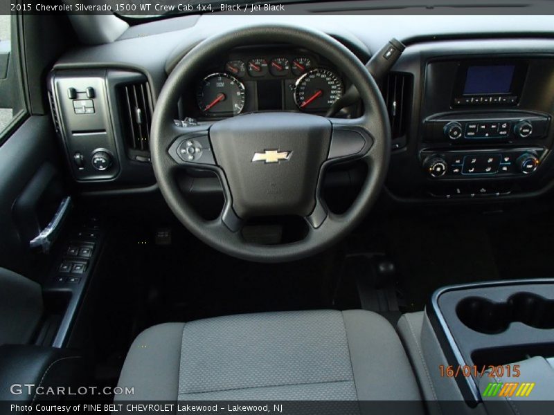 Black / Jet Black 2015 Chevrolet Silverado 1500 WT Crew Cab 4x4