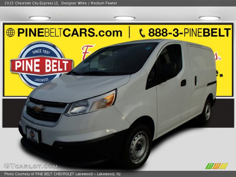 Designer White / Medium Pewter 2015 Chevrolet City Express LS