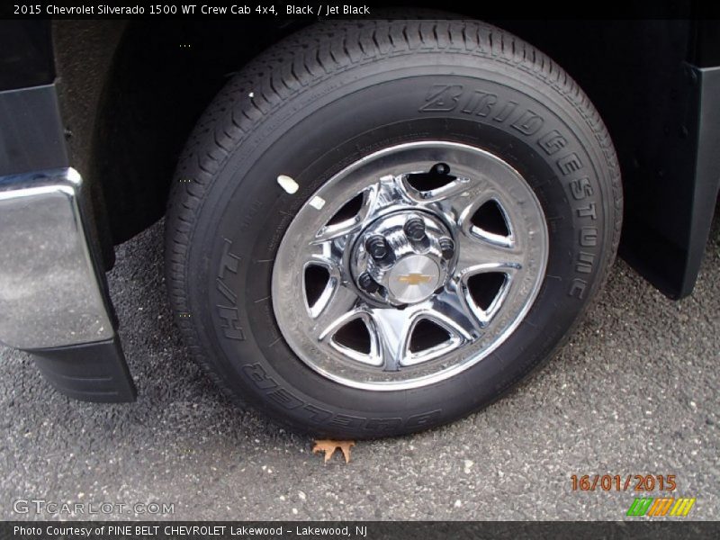 Black / Jet Black 2015 Chevrolet Silverado 1500 WT Crew Cab 4x4