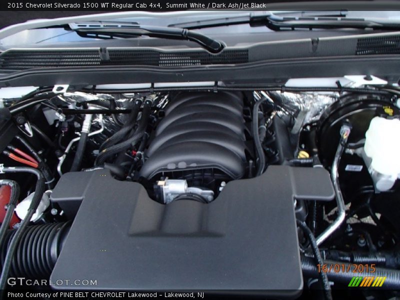 Summit White / Dark Ash/Jet Black 2015 Chevrolet Silverado 1500 WT Regular Cab 4x4
